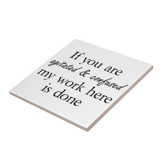 おもしろいな引用文のギフトのユニークなギフトのアイディアは冗談に調子を合わせます タイル (側面)