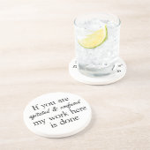 おもしろいな引用文のギフトのユニークなコースターのギフトのアイディア コースター (側面)