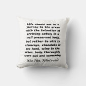 おもしろいな引用文のギフトのユニークなユーモアの冗談の装飾用クッション クッション (正面)