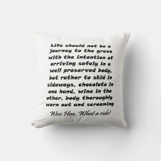 おもしろいな引用文のギフトのユニークなユーモアの冗談の装飾用クッション クッション (正面)