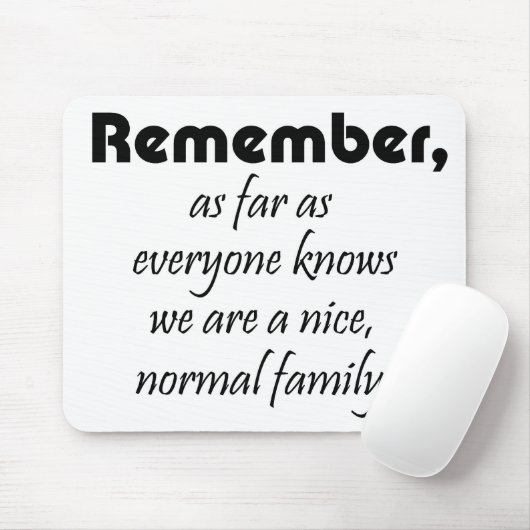 おもしろいな引用文のギフト家族の冗談のユーモアのmousepads マウスパッド (マウス)