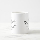 おもしろいな引用文のポットの頭部のマグ コーヒーマグカップ (中央)