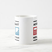 おもしろいな引用文のマグ私は会計士ない手品師です コーヒーマグカップ (中央)