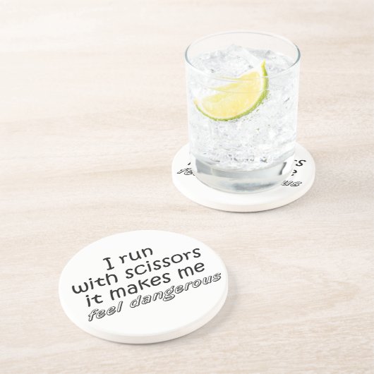 おもしろいな引用文のユニークな誕生日プレゼントのユーモアの冗談 コースター (側面)