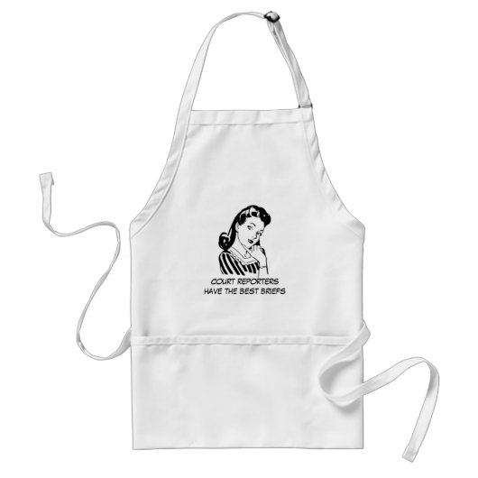 おもしろいな引用文を報告するレトロの漫画の女性裁判所 スタンダードエプロン (正面)