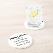 おもしろいな引用文家族の誕生日プレゼントのユーモアの冗談 コースター (側面)