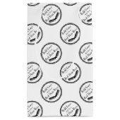 おもしろいな引用文-禿げた人は日毛の悪化しません スモールペーパーバッグ (裏面)