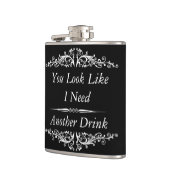 おもしろいな引用語句、飲む引用文 フラスク (左)