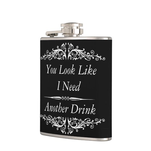 おもしろいな引用語句、飲む引用文 フラスク (左)