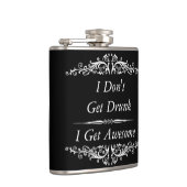 おもしろいな引用語句、飲む引用文、私は飲まれて得ません、 フラスク (右)