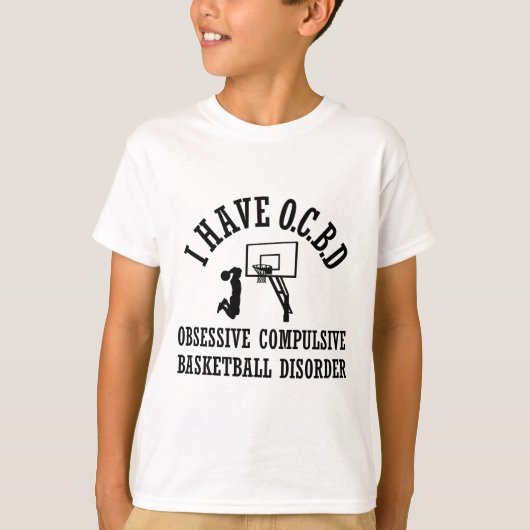 おもしろいな強迫性のバスケットボールの無秩序 Tシャツ (正面)