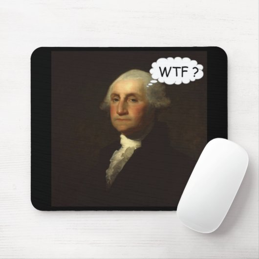 おもしろいな彼の墓で回っているジョージ・ワシントン マウスパッド (マウス)