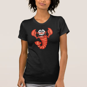 おもしろいな微笑のロブスター Tシャツ