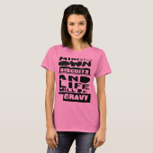 おもしろいな心あなた自身のビスケットのタイポグラフィの黒 Tシャツ (正面フル)