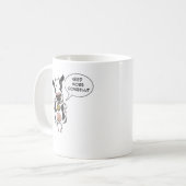 おもしろいな必要性より多くのカウベル コーヒーマグカップ (正面左)