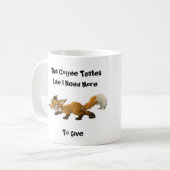 おもしろいな必要性多くキツネのコーヒー・マグ コーヒーマグカップ (正面左)