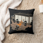 おもしろいな忍者の火の失敗の漫画 クッション (ブランケット)