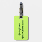 おもしろいな怒っている幸運なアイルランドの小妖精 ラゲッジタグ (裏面縦)