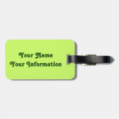 おもしろいな怒っている幸運なアイルランドの小妖精 ラゲッジタグ (裏面横)