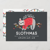 おもしろいな怠惰のクリスマス シーズンカード (正面/裏面)