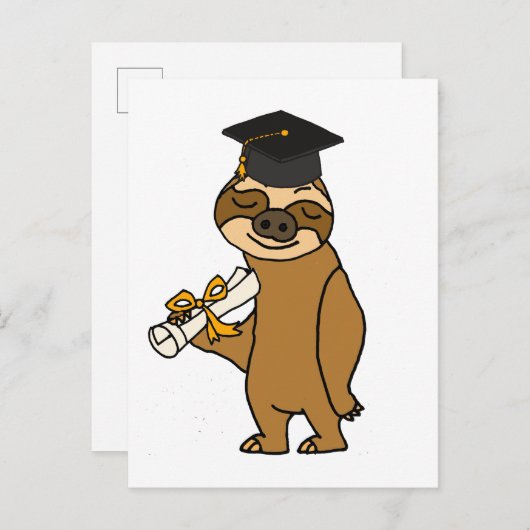 おもしろいな怠惰の卒業の漫画 案内ポストカード (正面/裏面)