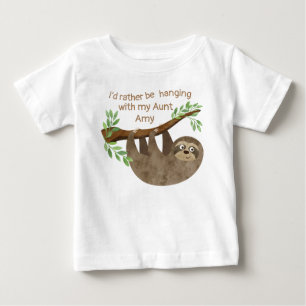 おもしろいな怠惰はむしろ の怠惰の恋人をつるしています ベビーTシャツ