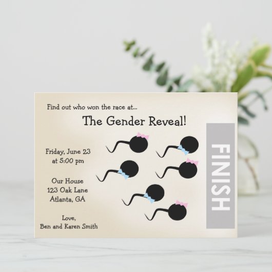 おもしろいな性はパーティーの招待の発表を明らかにします 招待状 (スタンド正面)