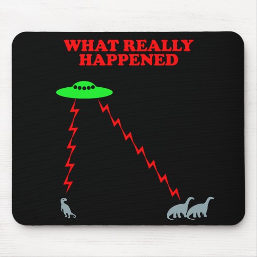 おもしろいな恐竜の絶滅 マウスパッド (正面)