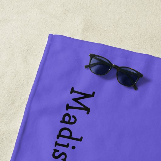 おもしろいな恐竜名前をカスタムする及び色のビーチタオル ビーチタオル (インサイチュ)