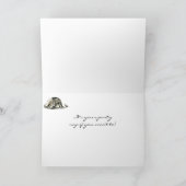 おもしろいな息子の誕生日によって疲れさせているうたた寝のハスキーな犬 カード (内部)