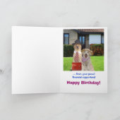 おもしろいな息子の誕生日 カード (内部)