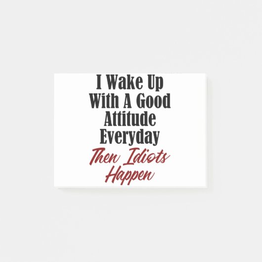 おもしろいな愚かさのデザインのよい態度の馬鹿の急な動き ポストイット (正面)