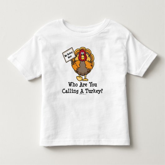 おもしろいな感謝祭のトルコの幼児のTシャツ トドラーTシャツ (正面)