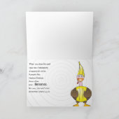 おもしろいな感謝祭の挨拶 シーズンカード (内部)