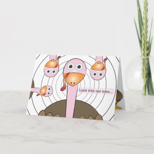 おもしろいな感謝祭の挨拶 シーズンカード (正面)