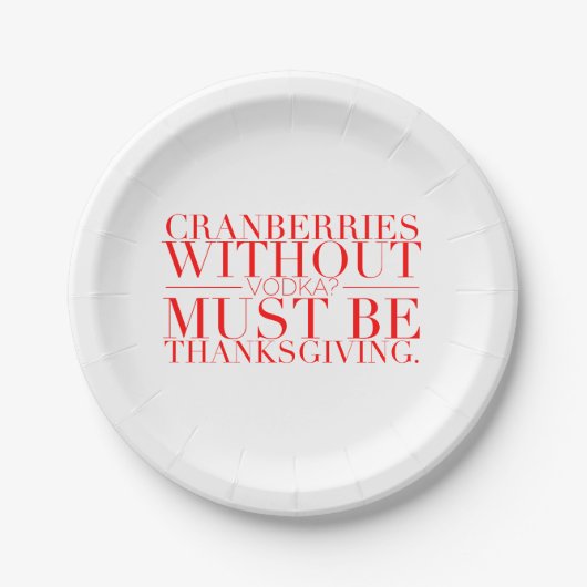 おもしろいな感謝祭の紙皿 ペーパープレート (正面)