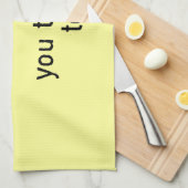 おもしろいな態度の鶏 キッチンタオル (四つ折り)