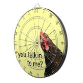 おもしろいな態度の鶏 ダーツボード (正面右)