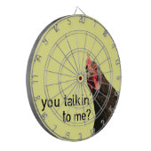 おもしろいな態度の鶏 ダーツボード (正面左)