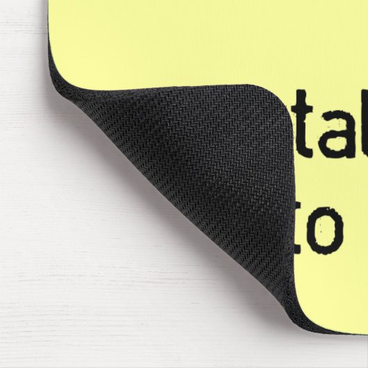 おもしろいな態度の鶏-私へのtalkinか。 マウスパッド (コーナー)