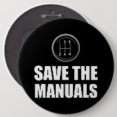 おもしろいな手動棒転位車を救って下さい 缶バッジ (正面&裏面)