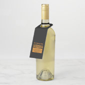 おもしろいな手製のワイン・ボトルのハンガー ボトルネックタグ (アングル)