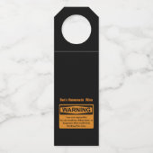 おもしろいな手製のワイン・ボトルのハンガー ボトルネックタグ (裏面)