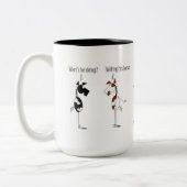 おもしろいな把握あなたの馬の漫画 ツートーンマグカップ (左)