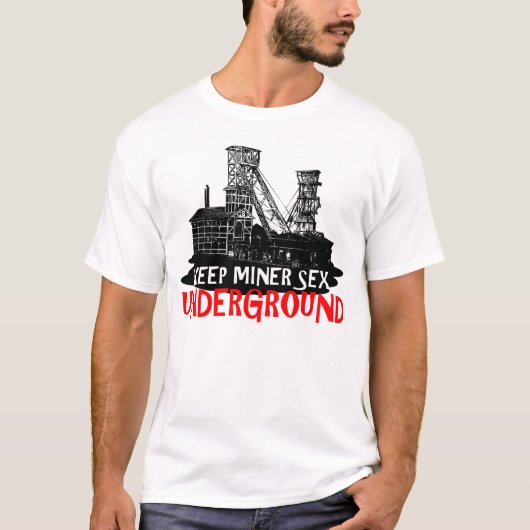 おもしろいな抗夫 Tシャツ (正面)