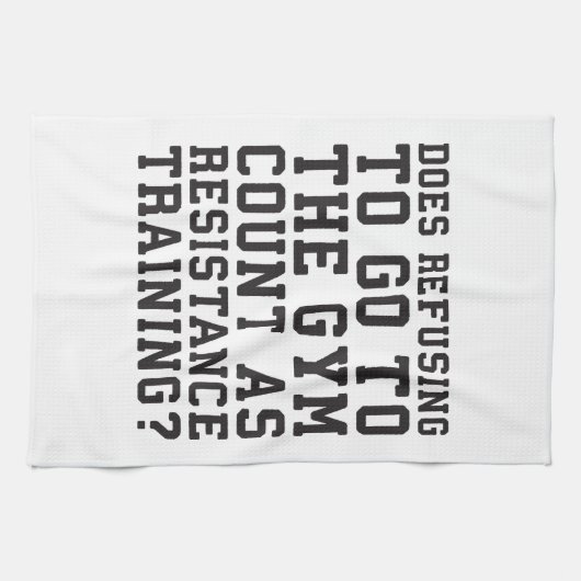 、おもしろいな抵抗の訓練として計算断る体育館 キッチンタオル (横)