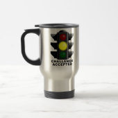 おもしろいな挑戦によって受け入れられる信号のタンブラー トラベルマグ (左)