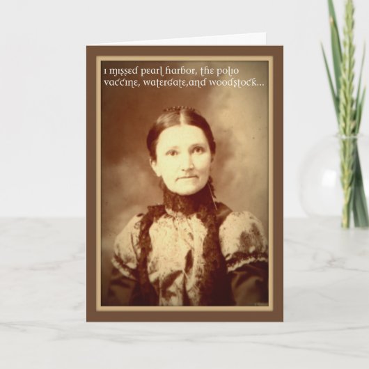 おもしろいな挨拶状を恋しく思います カード (正面)