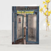 おもしろいな挨拶状 カード (黄色い花)