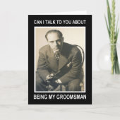 おもしろいな支払のための私の花婿の付添人が-あって下さい 招待状 (正面)